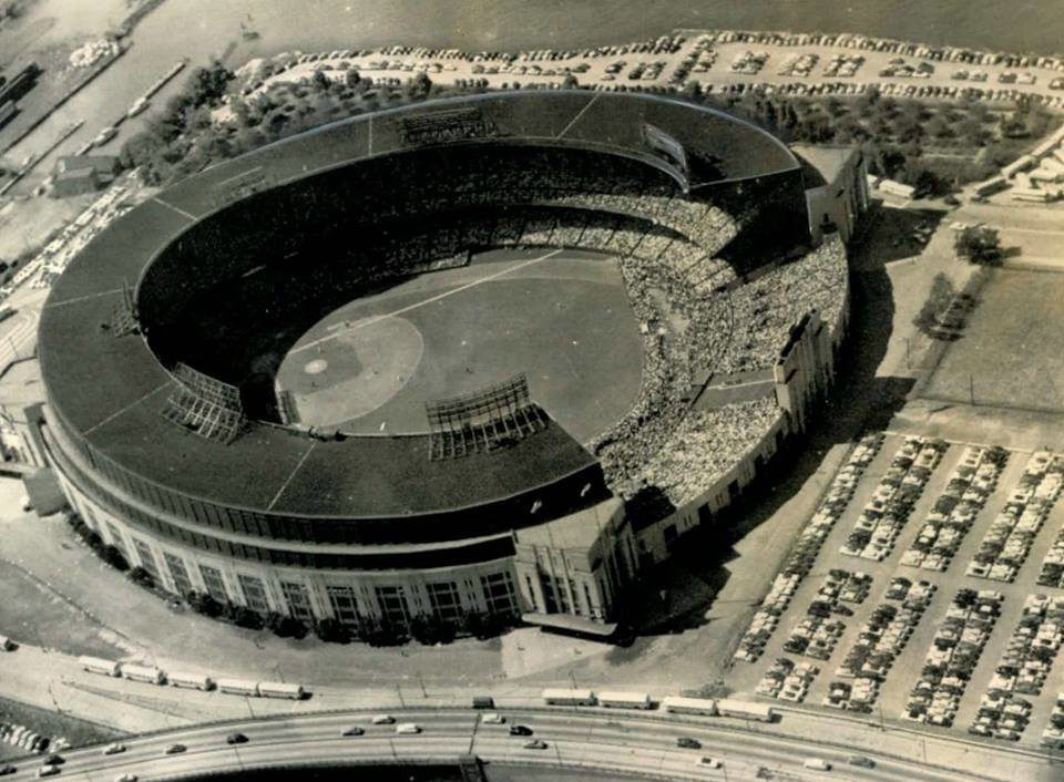 Cleveland Municipal Stadium September 12 1954 Record Crowd Sees