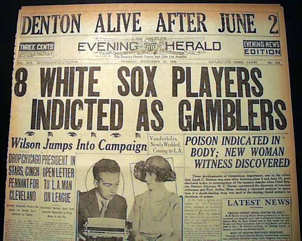 Revisiting the Black Sox Scandal of 1919